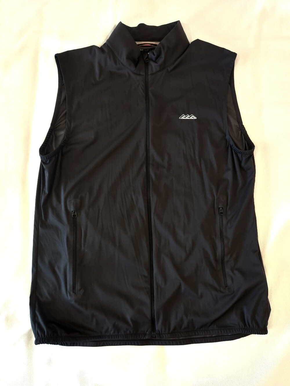 Men's KJus Dorian Windbreaker Vest Size 54 XL Black